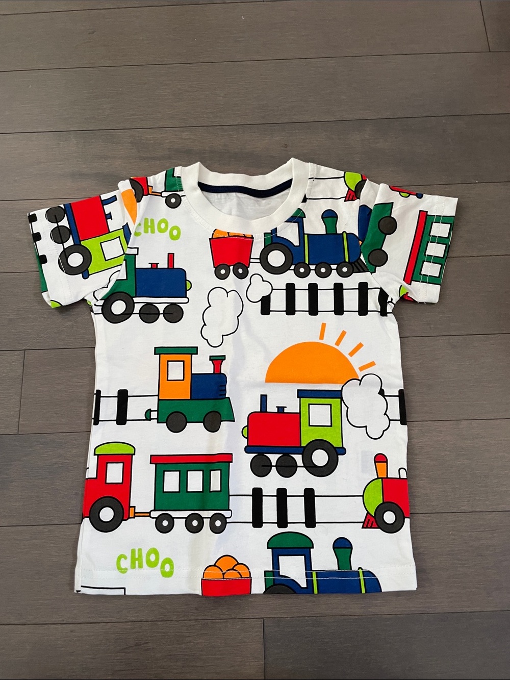 Kids train tee shirt